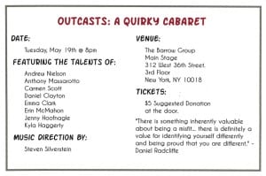 Outcasts A Quirky Cabaret